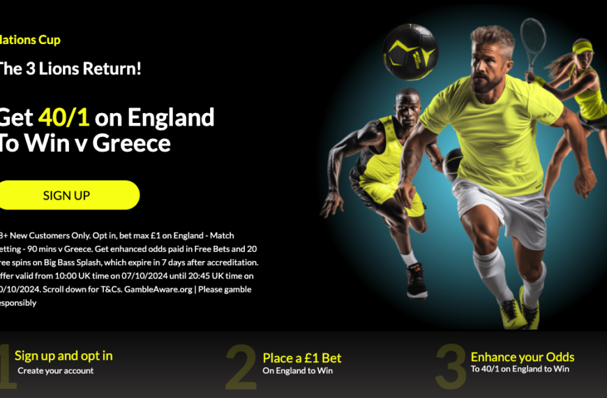 Parimatch Welcome Offer: Get 40/1 On England To Win vs Greece